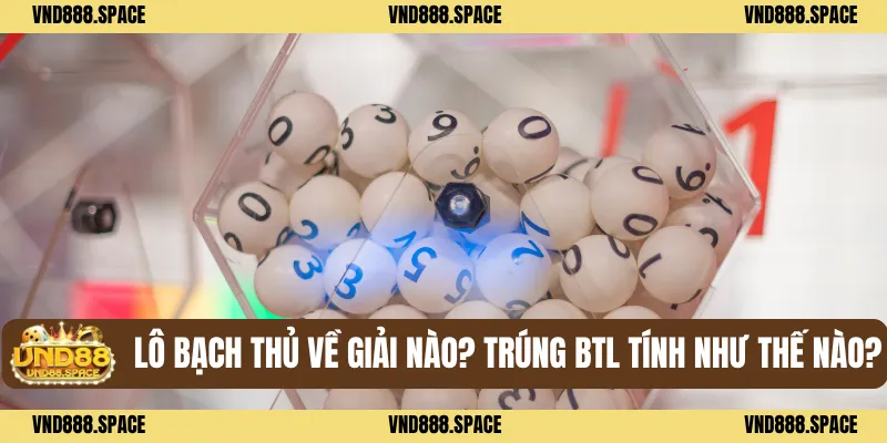 Lô bạch thủ về giải nào? Trúng BTL tính như thế nào?