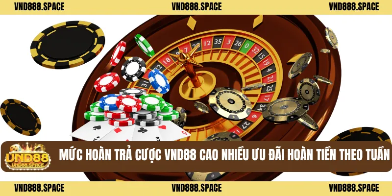 Casino 3 Mức hoàn trả cược VND88 cao nhiều ưu đãi hoàn tiền theo tuần