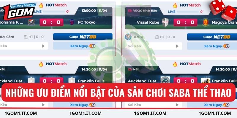 Những ưu điểm nổi bật của sân chơi SABA Thể Thao